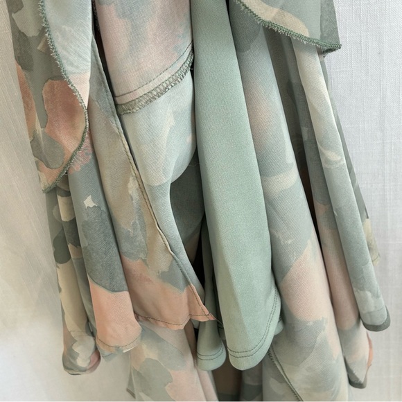 Show me Your MuMu Dress Mu Reese Ruffles Sage I do Green New - Picture 16 of 17